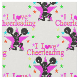 可愛くて愛らしい私はチアリーティング生地 ファブリック