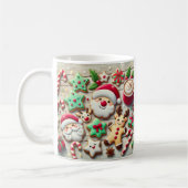 可愛くて甘いクリスマスクッキーマグ コーヒーマグカップ (左)