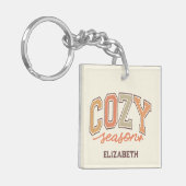 可愛くて甘い「居心地の良い季節」秋/秋2面 キーホルダー (正面左)