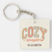 可愛くて甘い「居心地の良い季節」秋/秋2面 キーホルダー (正面)