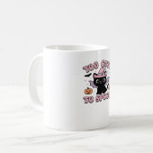 可愛くて甘すぎる – ハロウィーン猫版クラシック コーヒーマグカップ (正面左)