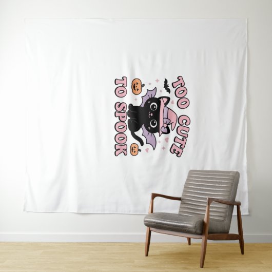 可愛くて甘すぎる – ハロウィーン猫版クラシック タペストリー (インサイチュ(横))