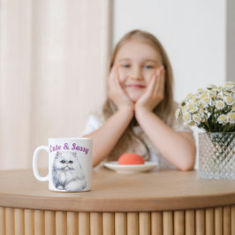 可愛くて生意気な猫 コーヒーマグカップ