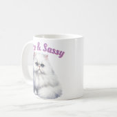 可愛くて生意気な猫 コーヒーマグカップ (正面左)