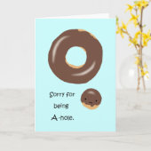 可愛くて申し訳ないおもしろいカード カード (黄色い花)