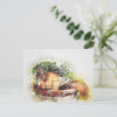 可愛くて礼儀正しい ポストカード (スタンド正面)