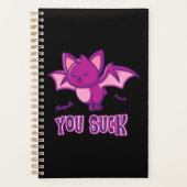 可愛くて面白いハロウィンヴァンパイアこうもり吸You プランナー手帳 (正面)