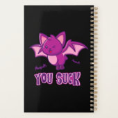 可愛くて面白いハロウィンヴァンパイアこうもり吸You プランナー手帳 (裏面)