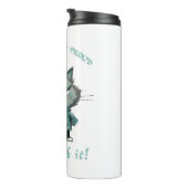 可愛くて頑固な猫おもしろい タンブラー (回転右)