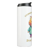 可愛くて頑固な猫おもしろい タンブラー (回転左)