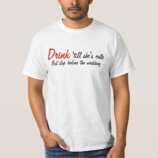 可愛くなるまで飲む Tシャツ