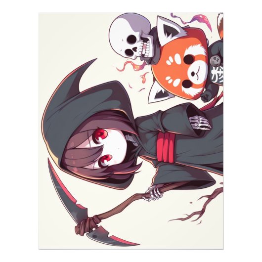 可愛く刈り取った魂 フォトプリント            (正面)