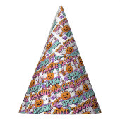 可愛すぎてスプックできない – かわいいパステルハロウィーン パーティーハット (左)