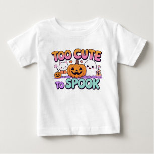 可愛すぎてスプックできない – かわいいパステルハロウィーン ベビーTシャツ