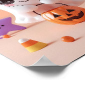 可愛すぎてスプックできない – かわいい幽霊ポスター ポスター (角)