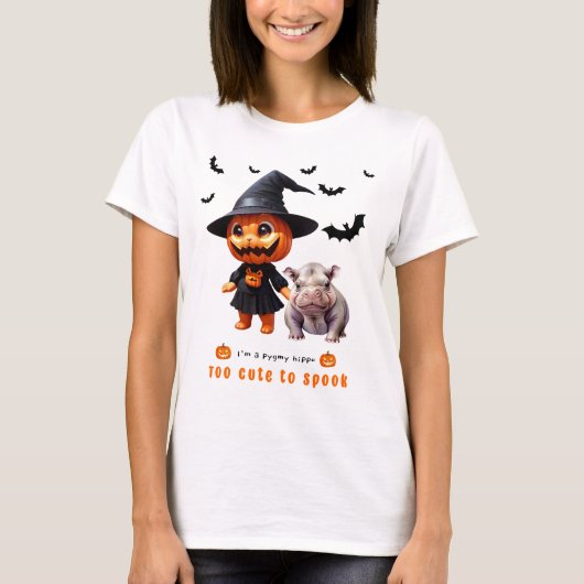 可愛すぎてスプックできない – 愛らしいハロウィーンスタイル! Tシャツ (正面)