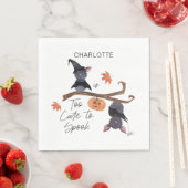 可愛すぎてハロウィーン誕生日こうもり名 スタンダードランチョンナプキン (インサイチュ)