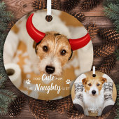 可愛すぎてリストいけなおもしろい犬のペットの写真 メタルオーナメント