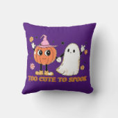 可愛すぎて可愛いおもしろい幽霊ハロウィン クッション (裏面)