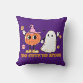 可愛すぎて可愛いおもしろい幽霊ハロウィン クッション (正面)