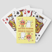 可愛すぎて可愛いおもしろい幽霊ハロウィン トランプ (裏面)