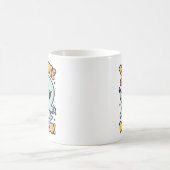 可愛すぎて可愛いハロウィーン幽霊 コーヒーマグカップ (中央)