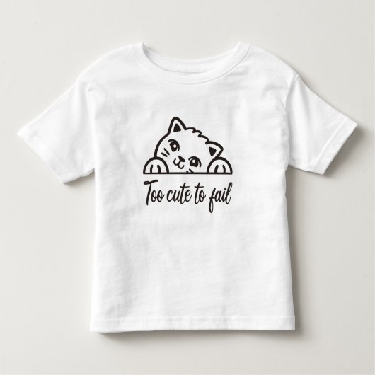 可愛すぎて失敗できない トドラーTシャツ (正面)