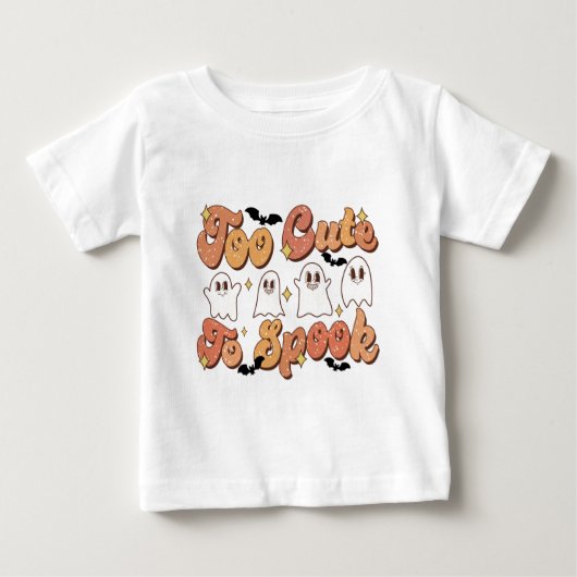 可愛すぎて幽霊たちTシャツ ベビーTシャツ (正面)