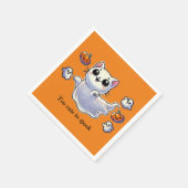 可愛すぎて幽霊猫 スタンダードカクテルナプキン (角)