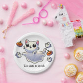 可愛すぎて幽霊猫 ペーパープレート (パーティー)