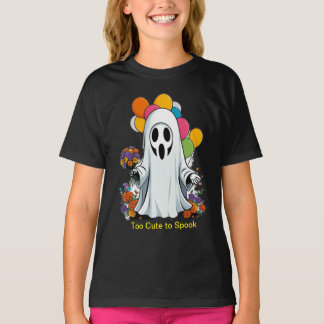 可愛すぎて幽霊Tシャツデザイン Tシャツ