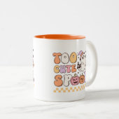 可愛すぎて甘い幽霊レトロハロウィン ツートーンマグカップ (正面右)