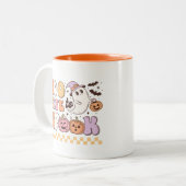 可愛すぎて甘い幽霊レトロハロウィン ツートーンマグカップ (正面左)