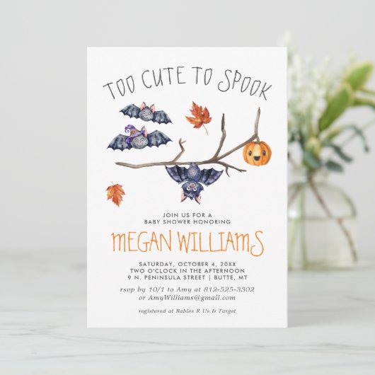 可愛すぎて甘い |かわいい小さなこうもり赤ちゃんシャワー (スタンド正面)