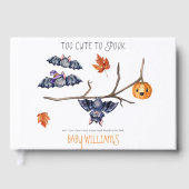 可愛すぎて甘い |かわいい小さなこうもり赤ちゃんシャワー ゲストブック (正面)