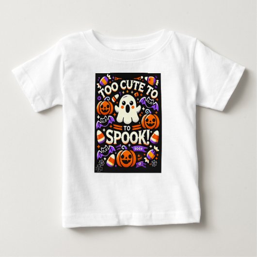 可愛すぎて甘い！ – こども用ハロウィンTシャツ ベビーTシャツ (正面)