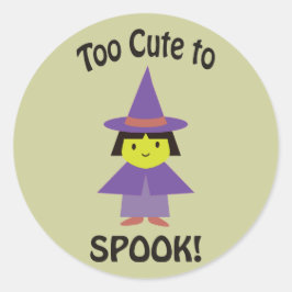 可愛すぎて甘い!小さな魔女 ラウンドシール