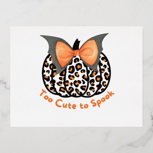 可愛すぎて甘い 箔招待状ポストカード (正面)