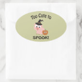 可愛すぎて甘い！豚の魔女 楕円形シール (バッグ)