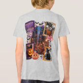 可愛すぎて紫のグリッターを甘やかせ不気味ない トライブレンドＴシャツ (裏面)