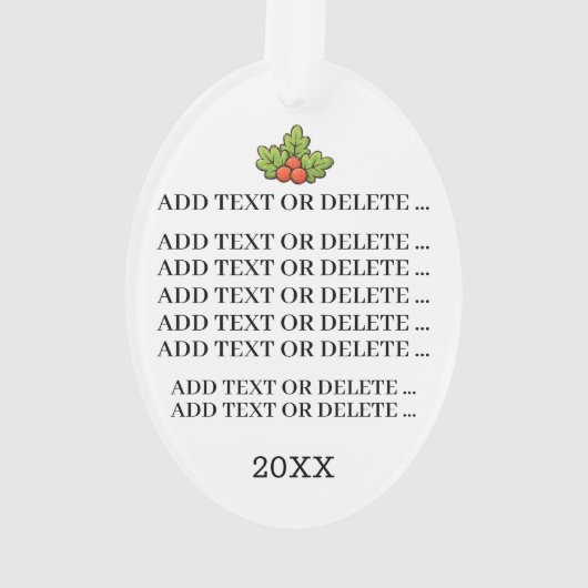 可愛すぎるクリスマスツリー オーナメント (裏面)