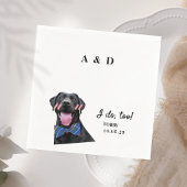 可愛すぎる猫写真結婚のモノグラム スタンダードカクテルナプキン