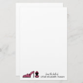 可愛すごいいガーリー物 便箋 (正面/裏面)