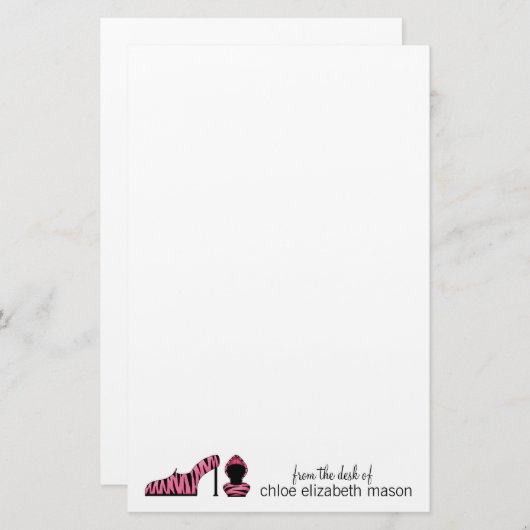 可愛すごいいガーリー物 便箋 (正面/裏面)