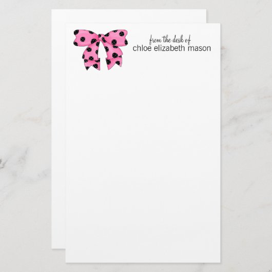 可愛すごいいガーリー物 便箋 (正面/裏面)