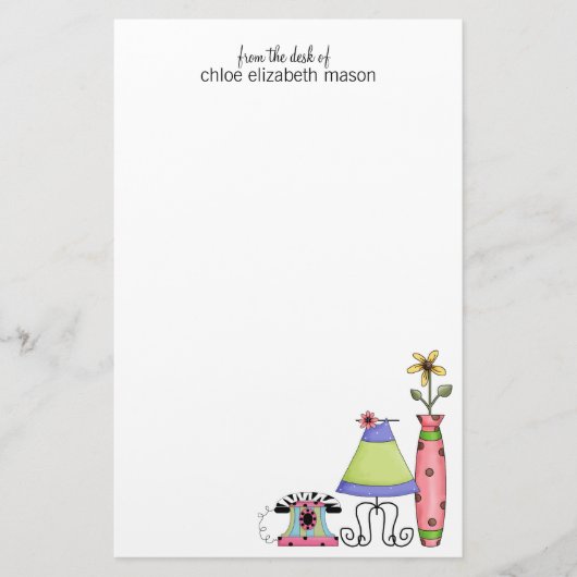 可愛すごいいガーリー物 便箋 (正面)