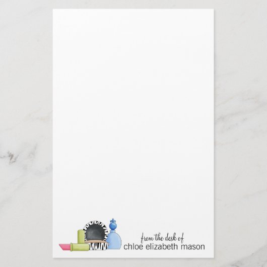 可愛すごいいガーリー物 便箋 (正面)