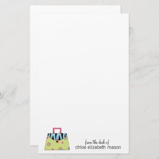 可愛すごいいガーリー物 便箋 (正面/裏面)