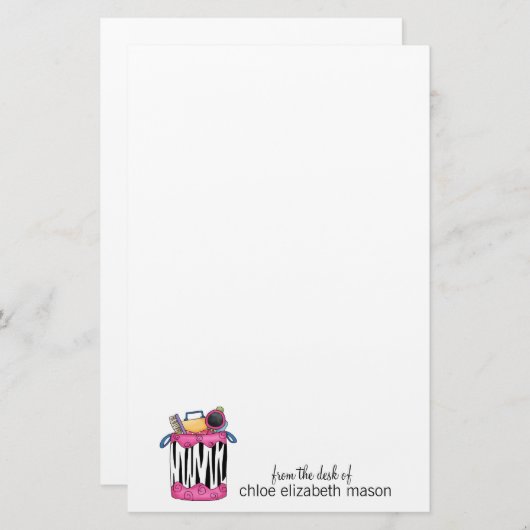 可愛すごいいガーリー物 便箋 (正面/裏面)