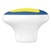 可愛すごいいダッキー（アヒルちゃん）ブルードアノブ セラミックノブ (側面)